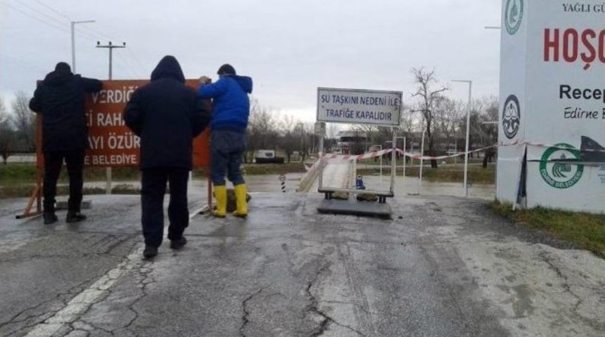 Edirne&rsquo;de Sel Alarmı