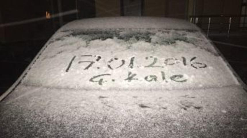 &Ccedil;anakkale&rsquo;de Kar Yağışı