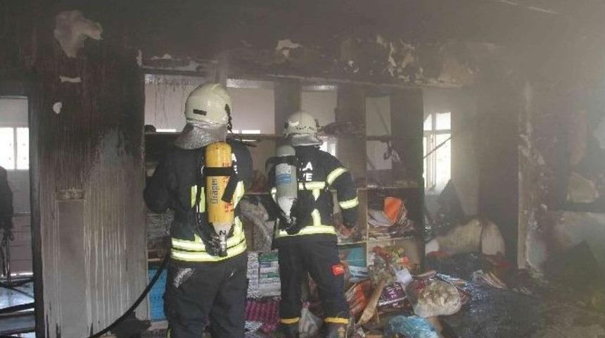 Fethiye&rsquo;de Anaokulunda Yangın Paniği