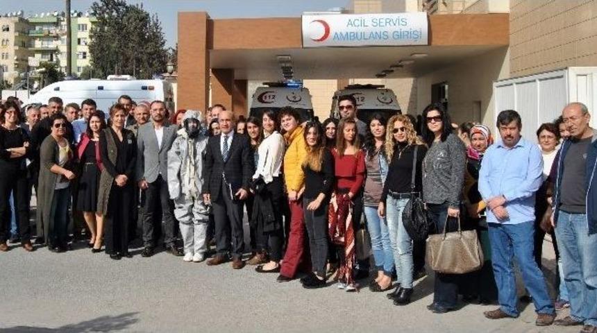 Adana&rsquo;da Sağlık &Ccedil;alışanlarına Kbrn Tehlikelere Karşı Eğitim