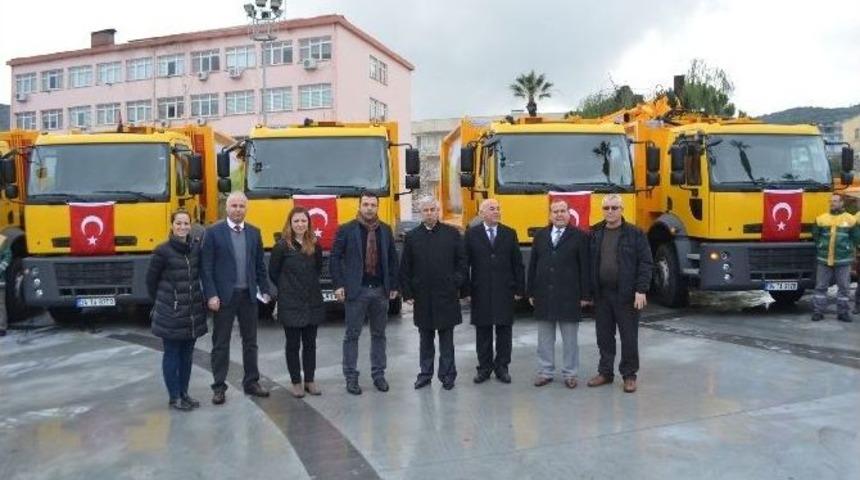 S&ouml;ke&rsquo;de 10 Adet Yeni &Ccedil;&ouml;p Toplama Aracı Hizmete Girdi