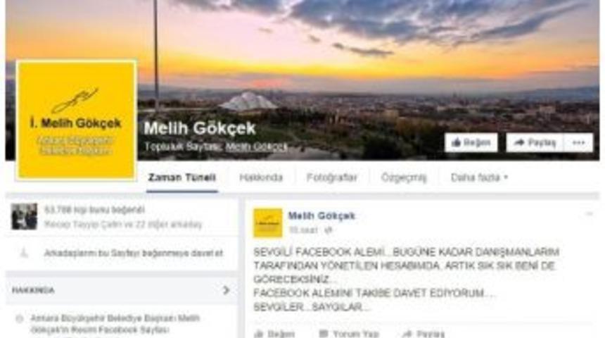 Başkan G&ouml;k&ccedil;ek Facebook&rsquo;ta