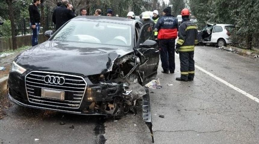 Oktay Vural&rsquo;ın Aracı Kocaeli&rsquo;de Kaza Yaptı: 1 Yaralı