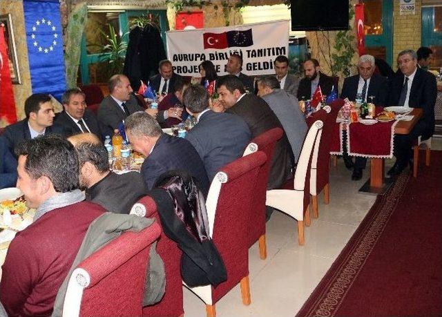 Ağrı’da “öğretmenlerimizin Okul Temelli Mesleki Yeterliliklerinin Geliştirilmesi Projesi” Tanıtım Yemeği