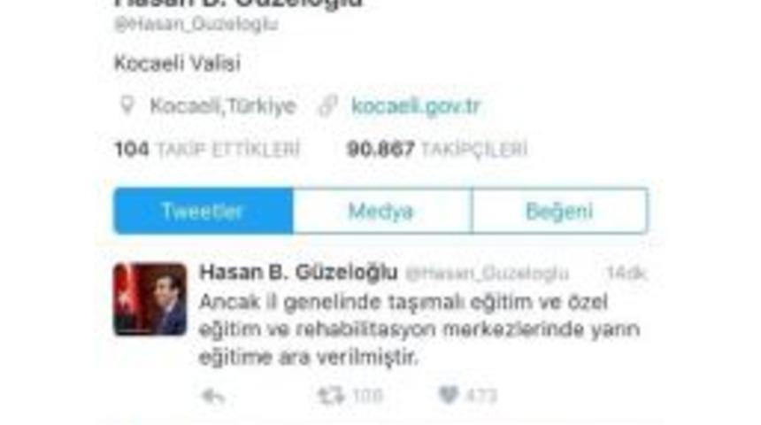 Kocaeli&rsquo;de Taşımalı Ve &Ouml;zel Eğitim Kurumlarına Okullar Tatil