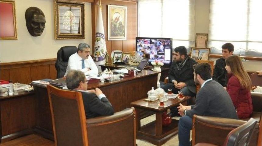 Nazilli Ülkü Ocakları’nın Yeni Üniversite Başkanından Haluk Alıcık’a Ziyaret