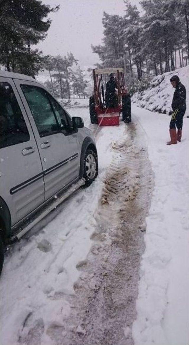 Aydın’da Kış Yüzünü Gösterdi