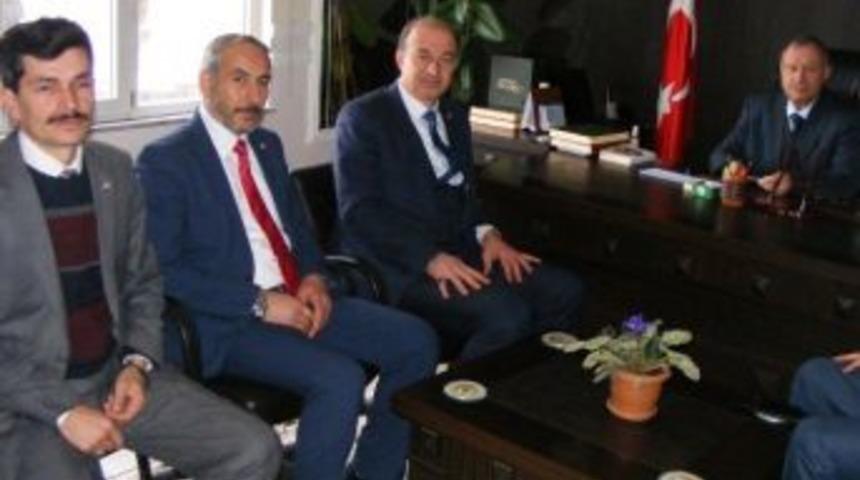 Din-bir-sen Genel Başkanı &Ouml;zdemir &Ccedil;an İl&ccedil;esinde Ziyaretlerde Bulundu