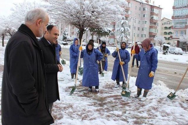 Beyşehir’de Karla Mücadele Çalışmaları