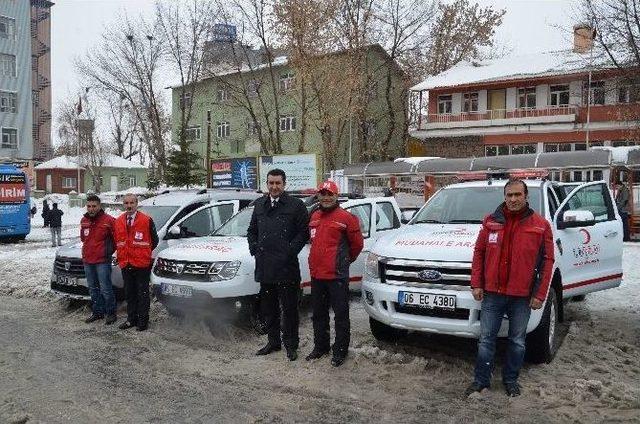 Kızılay Muş Şubesi’ne Gönderilen Araçlar Tanıtıldı