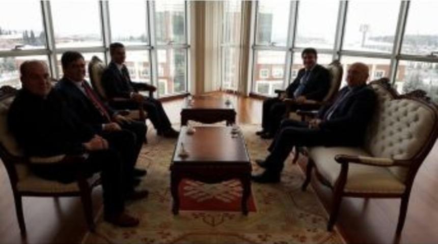 Başkan Yal&ccedil;ın&rsquo;dan Rekt&ouml;r Taş&rsquo;a Ziyaret