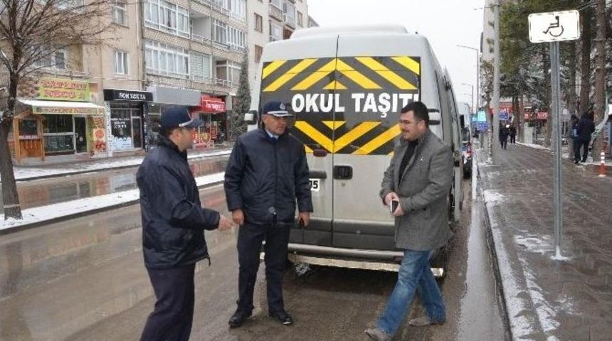 Ereğli&rsquo;de Zabıtadan Okul Servis Ara&ccedil;larına Denetim