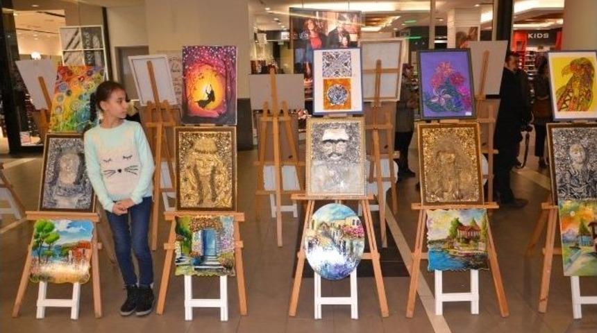 Manisa Bilim Ve Sanat Merkezi &Ouml;ğrencileri Resim Sergisi A&ccedil;tı