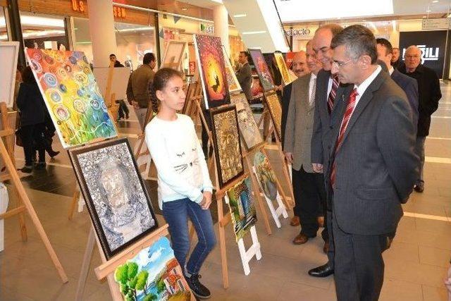 Manisa Bilim Ve Sanat Merkezi Öğrencileri Resim Sergisi Açtı