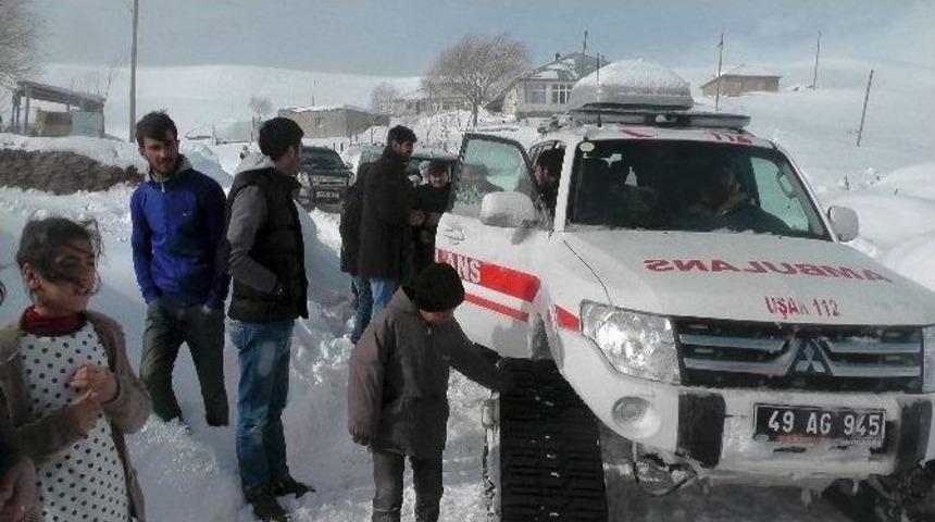 Muş&rsquo;ta Hasta Kurtarma Operasyonu