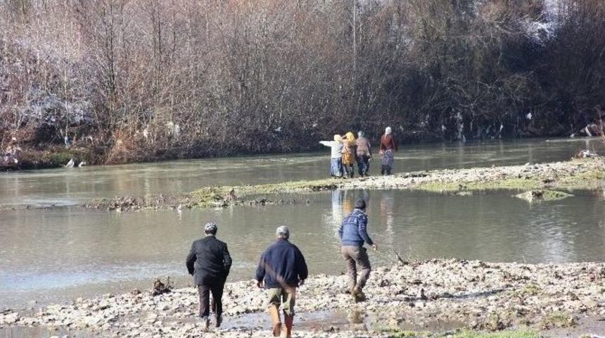 Vurduğu &Ouml;rdeğin Peşinden Giderken Irmakta Kayboldu