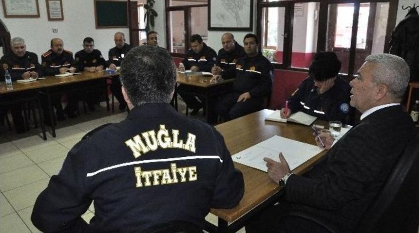 İtfaiye Amirleri Toplantısı Menteşe&rsquo;de Yapıldı