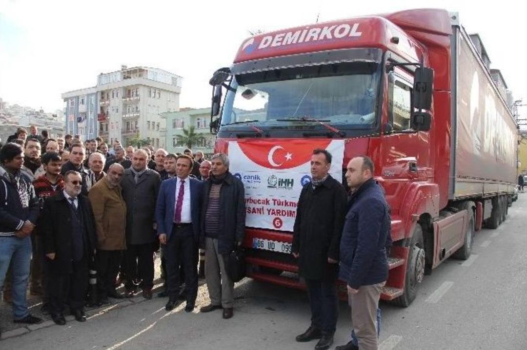 Canik&rsquo;ten Bayır Bucak T&uuml;rkmenlerine Yardım Eli