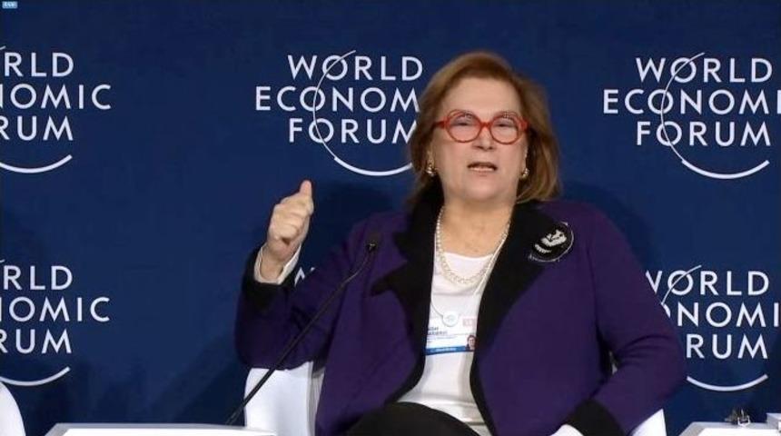 G&uuml;ler Sabancı, Davos&rsquo;ta K&uuml;resel İş D&uuml;nyasına Seslendi