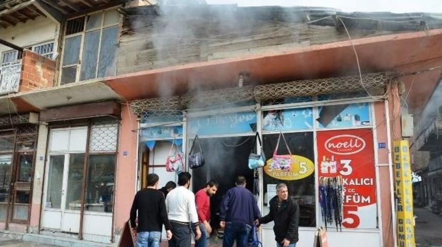 Darende&rsquo;de İş Yeri Yangını