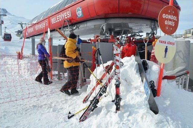 Erciyes Kayak Merkezi Sömestir Tatiline Hazır