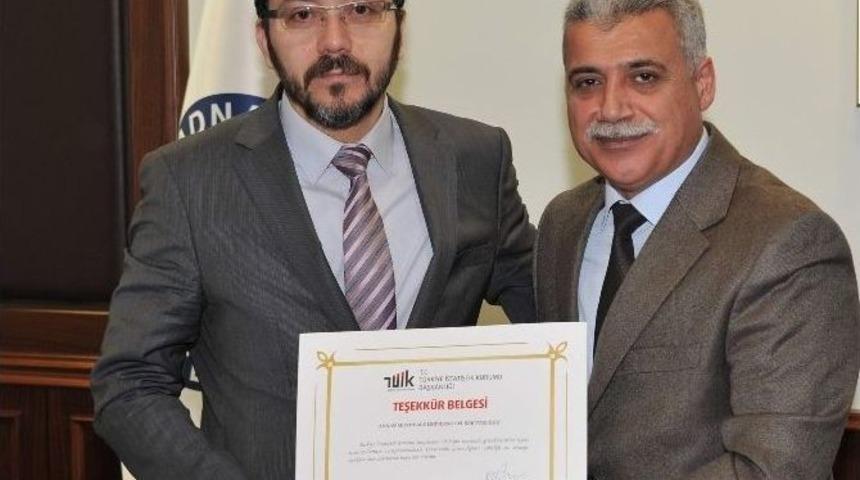 T&uuml;ik&rsquo;ten Ad&uuml; Rekt&ouml;r&uuml; Cavit Bircan&rsquo;a Teşekk&uuml;r&rlm;