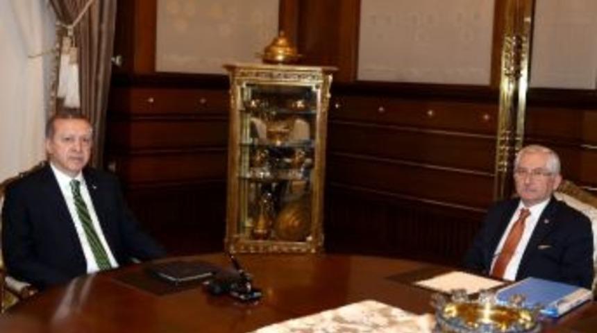 Cumhurbaşkanı Erdoğan Ysk Başkanı G&uuml;ven&rsquo;i Kabul Etti