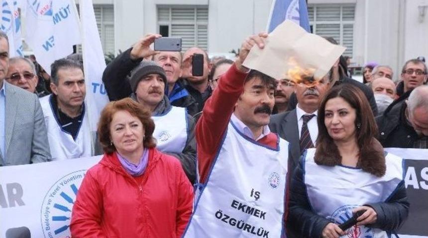 T&uuml;m Bel-sen Başkanı Karakurt&rsquo;un Memuriyetten Atılması Eylemi