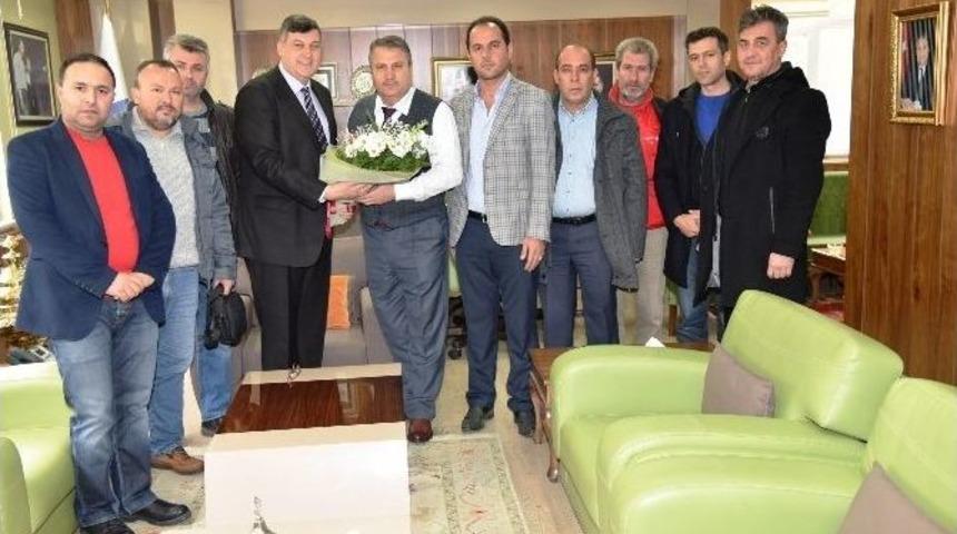 Başkan &Ccedil;er&ccedil;i Marangozlar Odasını Ağırladı