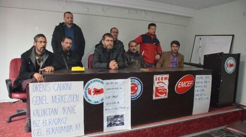 İşten Atılan Cam İş&ccedil;ileri Kendi Sendika Binalarını İşgal Etti