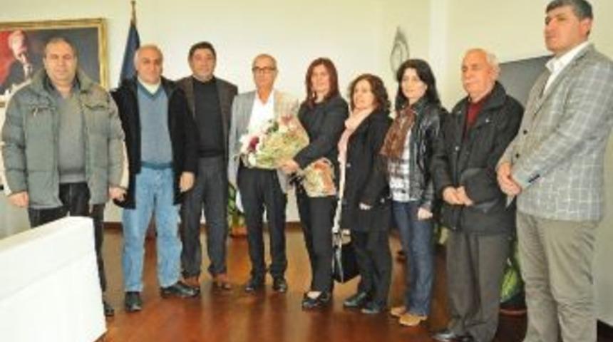 Alevi K&uuml;lt&uuml;r Dernekleri Kuşadası Şubesinden Başkan &Ccedil;er&ccedil;ioğlu&rsquo;na Ziyaret