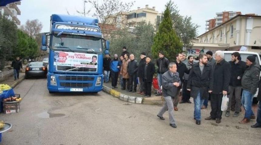 Mudanya&rsquo;dan Bayırbucak T&uuml;rkmenlerine Yardım