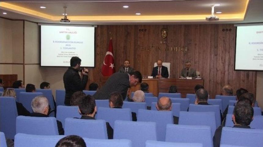 Bartın&rsquo;da Koordinasyon Kurulu Toplantısı Yapıldı