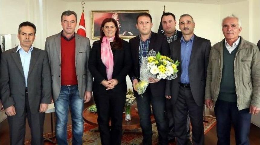 Karpuzlu Chp İlce Y&ouml;netiminden &Ccedil;er&ccedil;ioğlu&rsquo;na Ziyaret