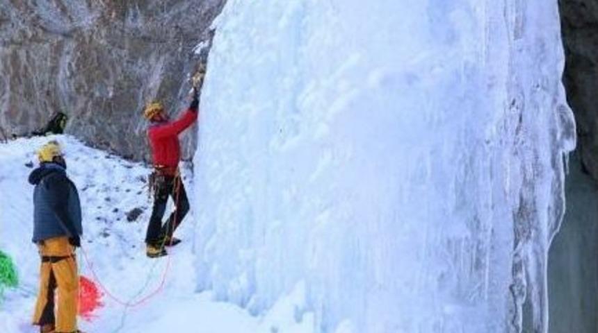 Erzurum&rsquo;da Uluslararası Buz Tırmanış Festivali