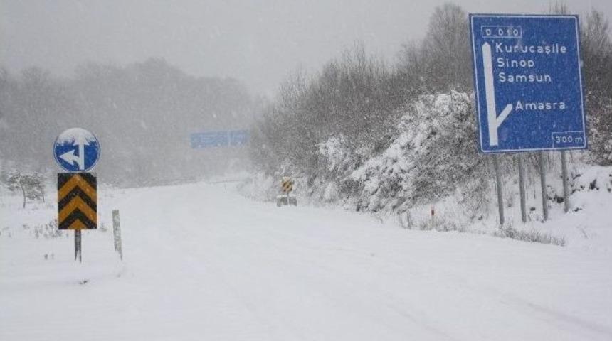 Amasra&rsquo;da Kar Ve Tipi Etkili Oluyor