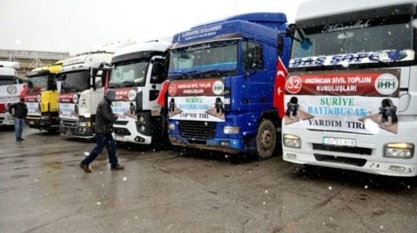 Vali Kahraman, Bayırbucak T&uuml;rkmenlerine G&ouml;nderilen Yardım Tır&rsquo;larını Uğurladı