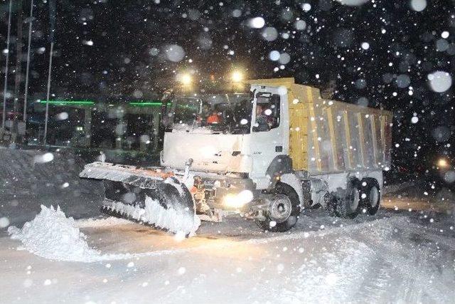 Karaman’da Yoğun Kar Yağışı