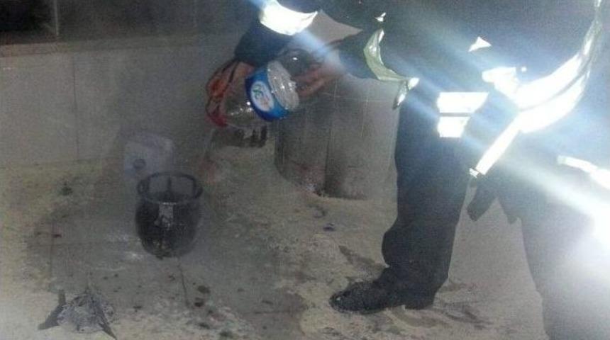 Piknik T&uuml;p&uuml; Alev Aldı