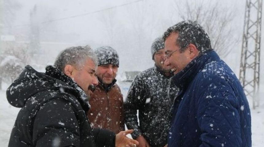 Atakum Belediyesi&rsquo;nin Kar Temizleme &Ccedil;alışması