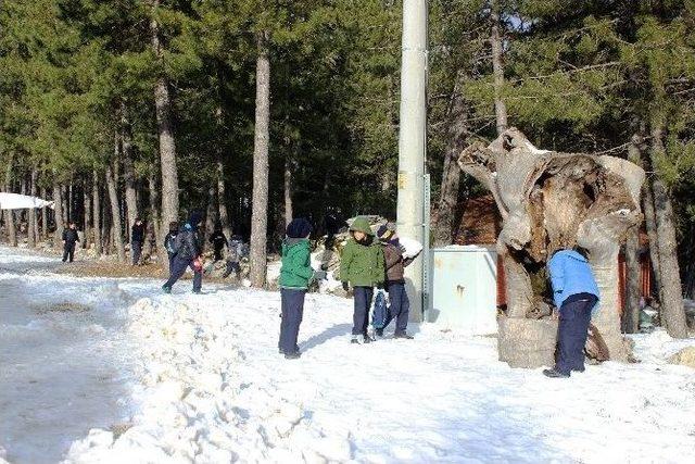 Kar’da Piknik Keyfi