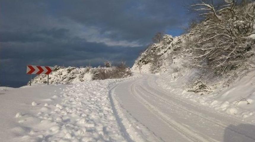 Kar Yağışı Cideyi Fel&ccedil; Etti