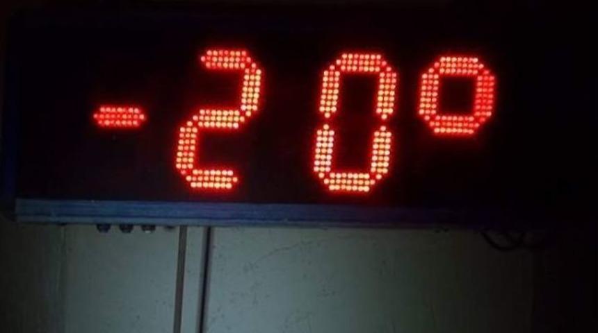 Yozgat’ta Hava Sıcaklığı Eksi 20 Dereceyi Gördü