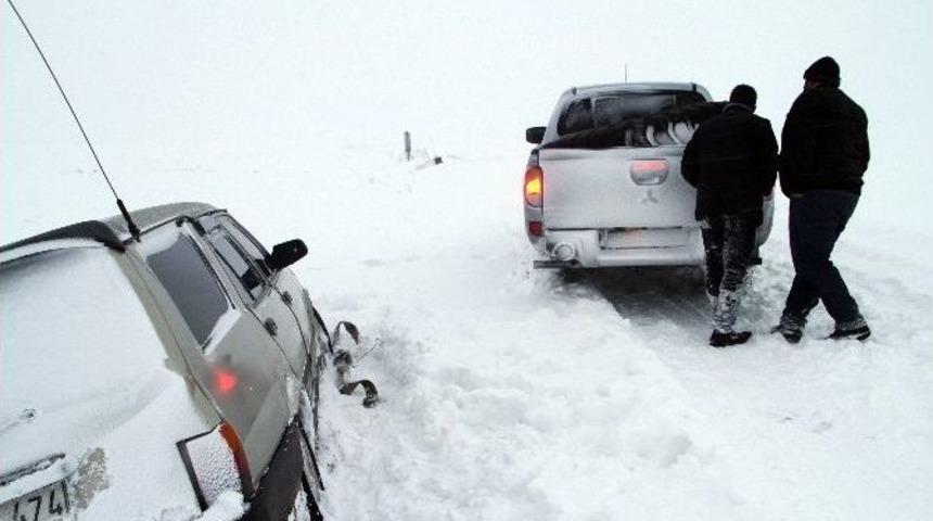Ardahan&rsquo;da Kar Yağışı
