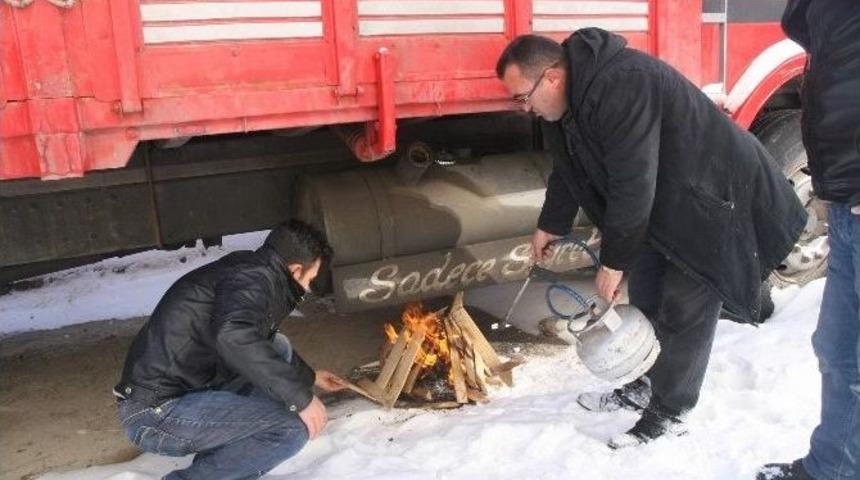 Yozgat&rsquo;ta Soğuktan Ara&ccedil;lar &Ccedil;alışmadı