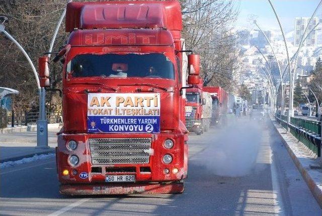 Tokat’tan Bayır Bucak Türkmenlerine 8 Tır Yardım