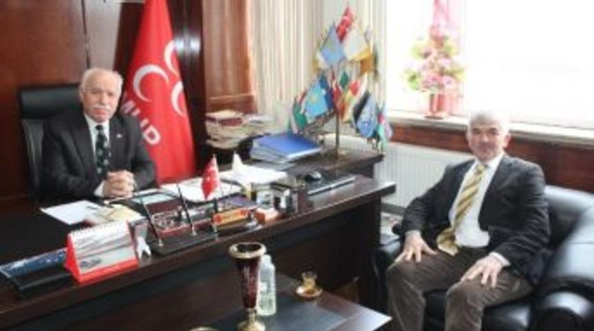 N&uuml;vit Ateş&rsquo;ten Mhp&rsquo;ye Ziyaret