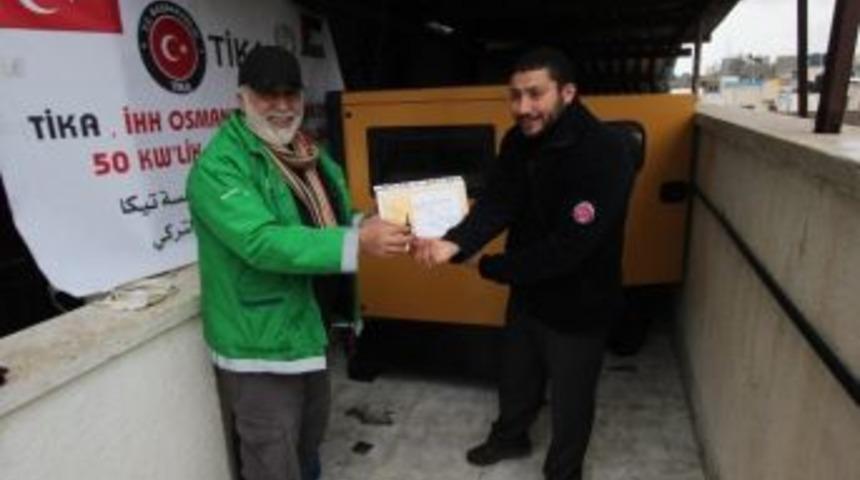 Tika&rsquo;dan Gazze Osmanlı K&uuml;lt&uuml;r Merkezi&rsquo;ne Jenerat&ouml;r Desteği