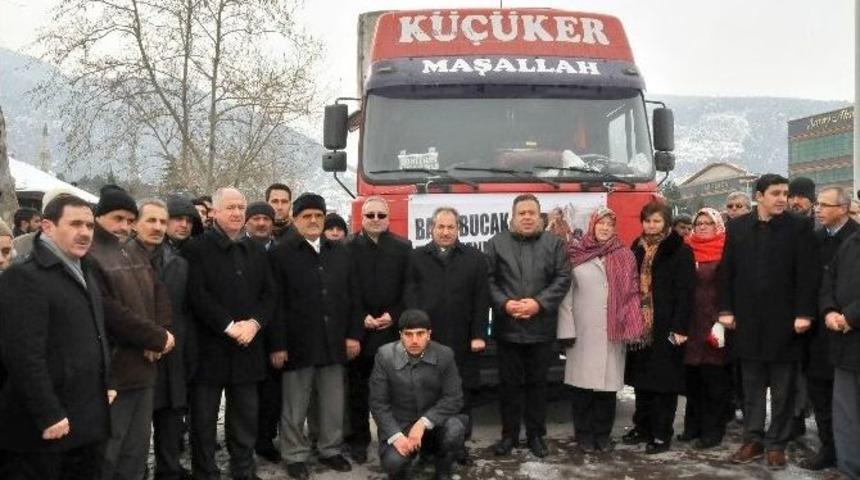 Akşehir Ak Parti’den Bayır-bucak’a Yardım Tırı