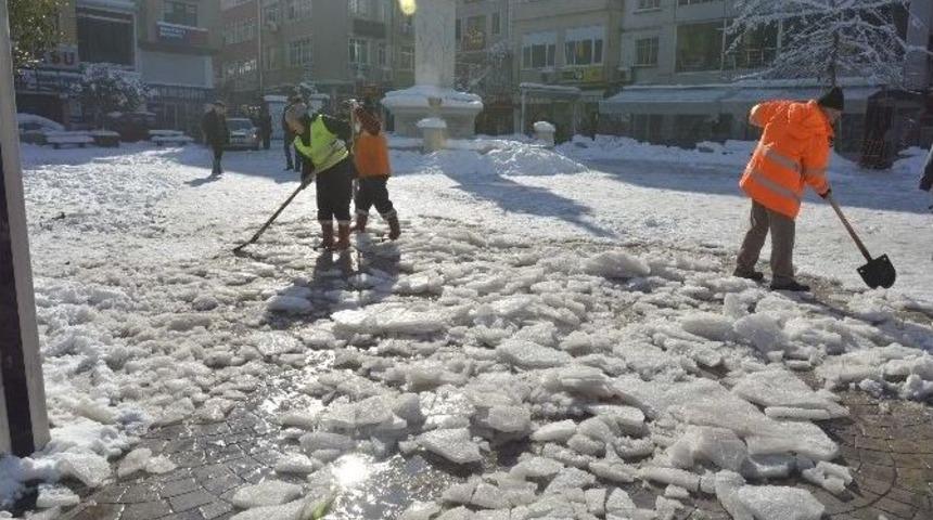 Fatsa&rsquo;da Kar Temizleme &Ccedil;alışmaları